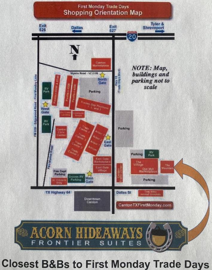 Acorn Hideaways Canton Charming Pioneer Suite 1890'S General Store ภายนอก รูปภาพ